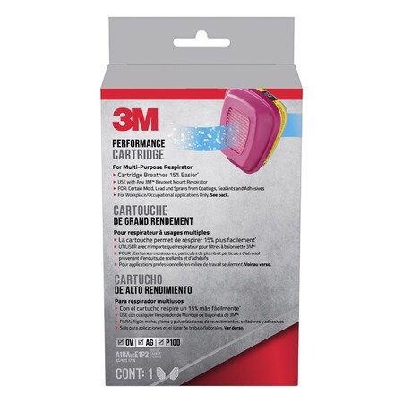 Replacement Pair For 3M 60923 Organic Vapor & Acid Gas Cartridges With P100 Filters
