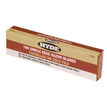 Heed Razorblade Hyde Hyde 1-9/16 in. Steel Single Edge Razor Razor Blade 3/4 in. L 100 ...