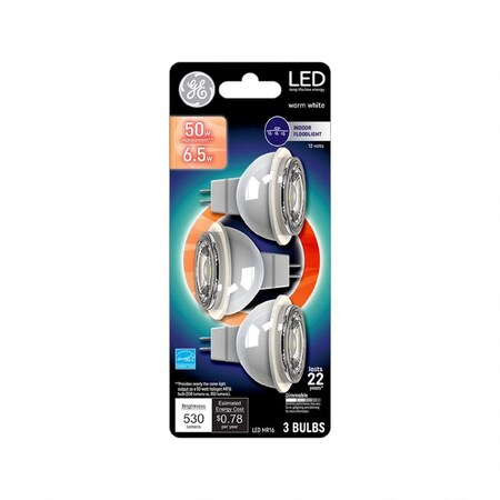 Current MR16 GU5.3 LED Light Bulb Warm White 50 Watt Equivalence , 3PK ...