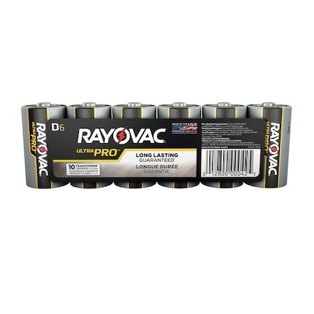 Rayovac UltraPro D Alkaline Batteries, 12 Per Pack
