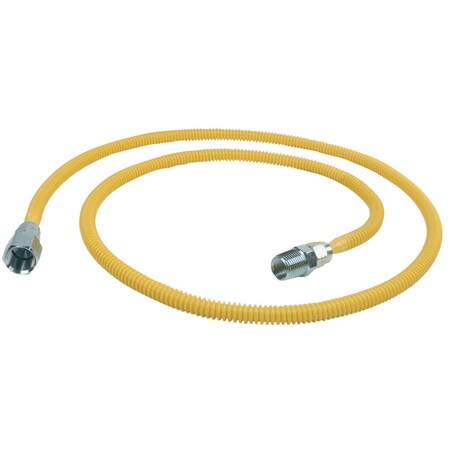 BrassCraft CSSL54-48P 48-Inch Coated Stainless Steel Gas Connector – 3/8 OD Tube-851908