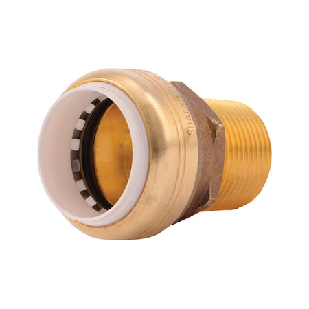 Sharkbite Push to Connect 1 in. IPS in. X 1 in. D IPS Brass Connector ...
