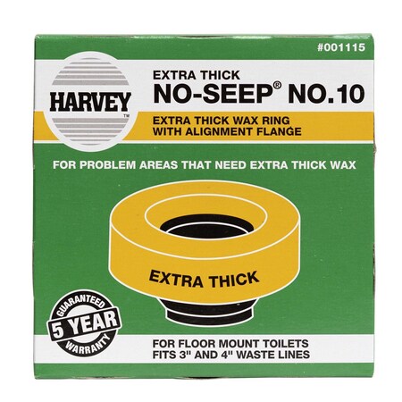 Bolwax No. 1 Wax Ring – Standard Toilet Bowl Wax Seal For Plumbing Installation
