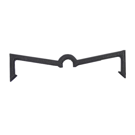 Crawford Zinc Plated Pegboard Mounting Hardware - 12 Pack, Black/Silver Steel Hooks