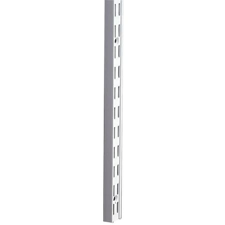 Knape & Vogt Silver Steel Double Slot Bracket 14 Ga. 48 In. L 300 Lb