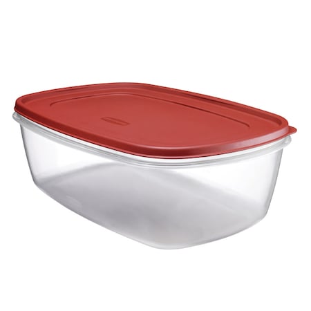 Rubbermaid Rubbermaid 2.5 gal Clear/Red Food Storage Container 1 pk ...
