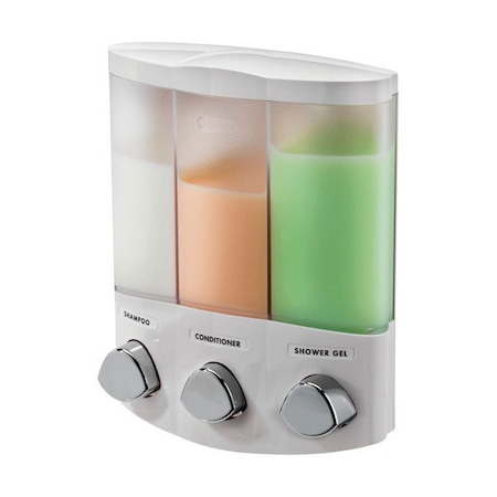 Better Living Euro Clear White ABS plastic Lotion/Soap Dispenser 