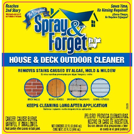 Spray & Forget House and Deck Cleaner 32 oz Liquid SFDHEQ06 | Zoro