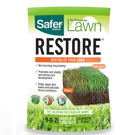 Safer Brand Lawn Restore All-Purpose Lawn Fertilizer For All Grasses 5000 sq ft