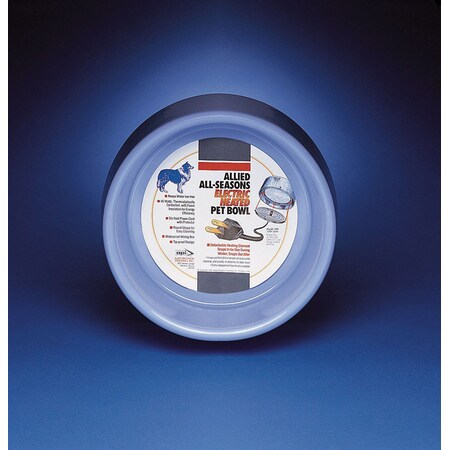 Allied Precision API Blue Plastic 5 qt Heated Pet Bowl For Dogs HPB5 | Zoro