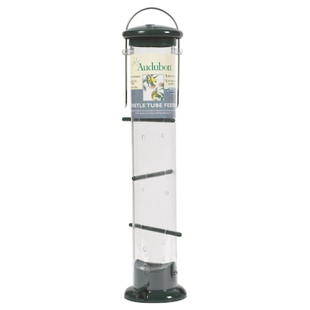 Audubon Finch 2 lb Plastic Thistle Tube Bird Feeder 8 ports