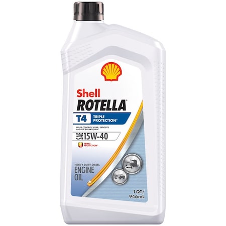 Rotella Shell Rotella 15W-40 Diesel Heavy Duty Engine Oil 1 qt 1 pk ...