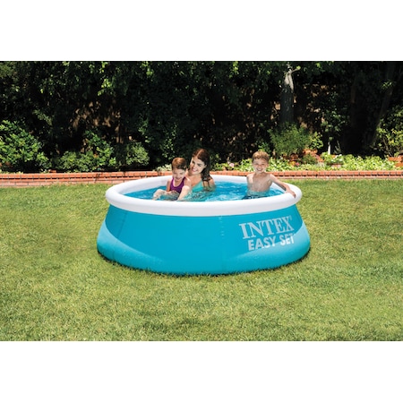 Intex Recreation Intex Easy Set 232 gal Round Plastic Above Ground Pool ...
