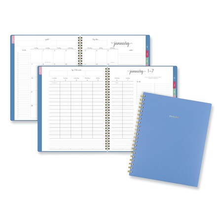 At-A-Glance Harmony Weekly/Monthly Poly Planner, 11 x 9.38, Blue Cover ...