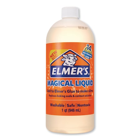 ELMER'S Glue Slime Magical Liquid Activator Solution, 32 oz, Dries ...