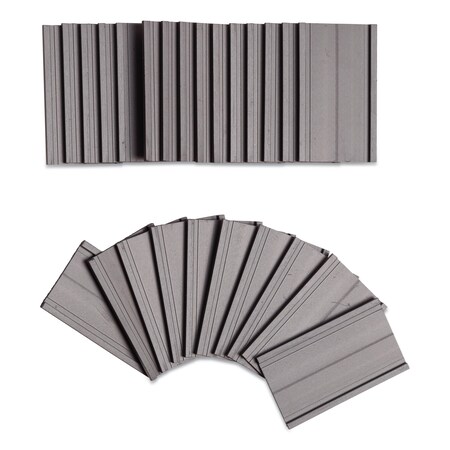 U Brands Magnetic Card Holders, 2 x 1, Black, PK25 5142U00-54 | Zoro