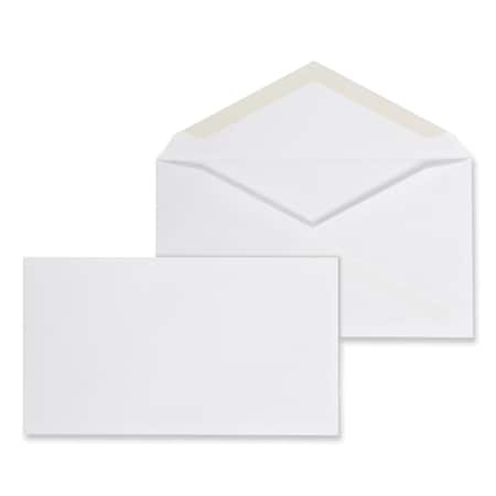 Business Envelope, #6 3/4, Square Flap, Gummed Closure, 3.06 x 6.6, White, PK125, 125PK