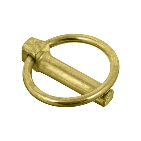 Lynch Pin,7/16"x1-7/16",Zinc Yellow