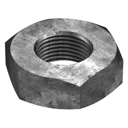 Huyett Hex Nut, 1-1/4-7, Steel, Grade A, Zinc Clear Trivalent, 0.718 in ...