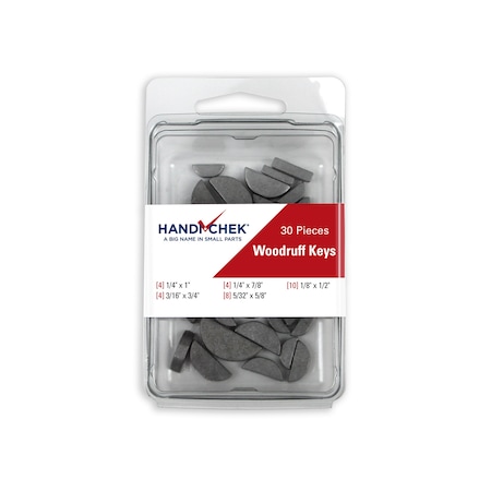Handi-Chek Woodruff Key Assortment 30pc DISP-WKC030 | Zoro