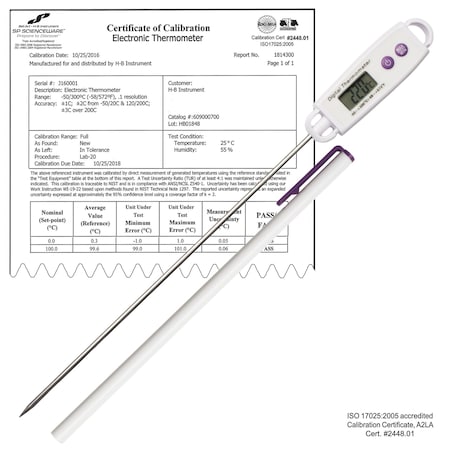 H-B INSTRUMENTS Pen Shaped Digital Thermometer 200mm B60900-1900