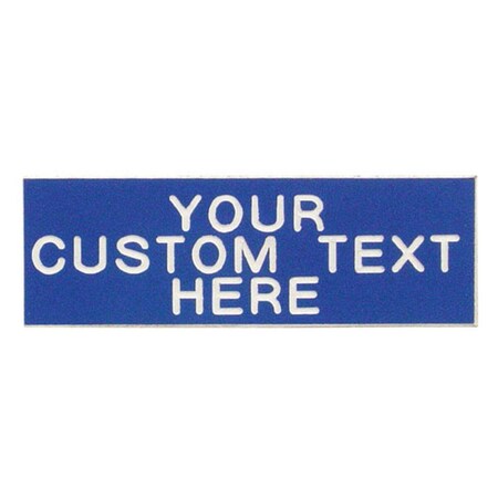 Southwire Blue 1 in. x 4 in. Self-Adhesive Panel Tag With White Letters ...