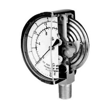 Marsh Instruments Marsh Diaphragm Gauge, 20 Oz/In2 And 35in H20 G22709 ...