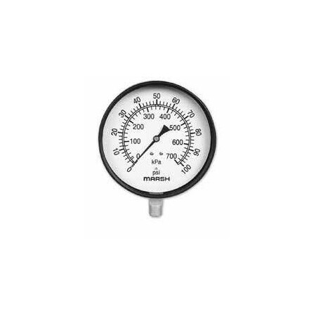 Marsh Instruments Marsh Low Pressure Diaphragm Gauge, 58 Oz/In, 100in ...