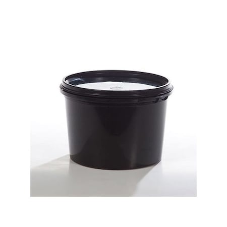 Pipeline Packaging Open Head Pail, PP, Black, 38.5 oz. 01-16-048-00066
