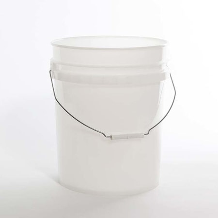 Pipeline Packaging Open Head Pail, HDPE, Natural, 5 gal., Color: natural 01-05-048-00060