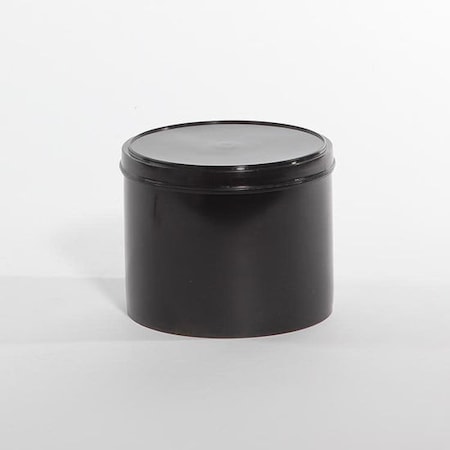 Pipeline Packaging Black, HDPE, Plastic w/Lid, 80 oz. 02-05-059-00182