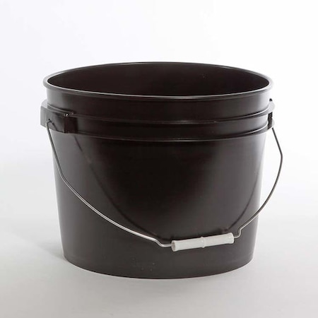 Pipeline Packaging Open Pail Head, 12L, HDPE, Black 01-05-048-00125