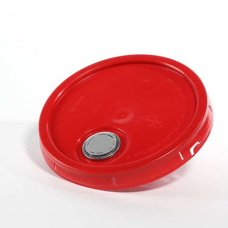 Pipeline Packaging Cover, HDPE, Red, 3.5-6 gal., Shape: Round 01-05-020-00229
