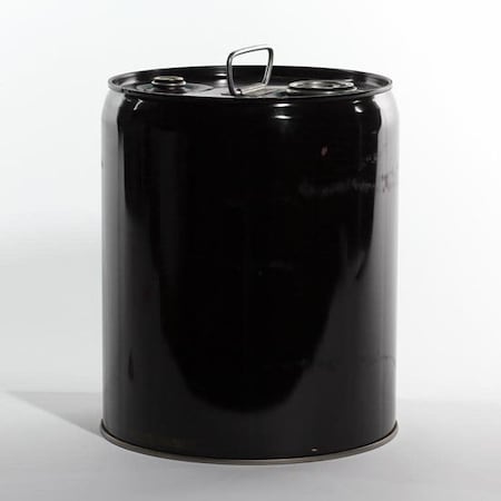 Pipeline Packaging Tight Head Pail, Steel, Black, 5 gal., Shape: Round 01-19-079-00010
