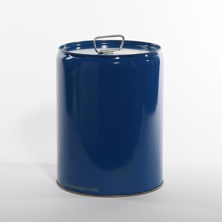 Pipeline Packaging Tight Head Pail, Steel, Blue, 5.3 gal., Shape: Round 01-19-079-00295