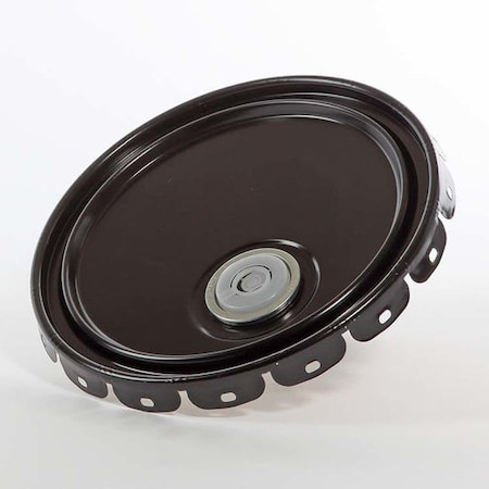 Pipeline Packaging Cover, Steel, Black, 5 gal., Type: Lug with Rieke 01-19-020-00302