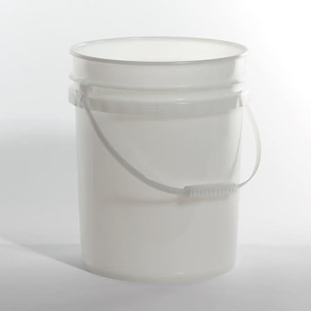 Pipeline Packaging Open Head Pail, HDPE, Natural, 5 gal., Height: 14-7/16" 01-05-048-00062