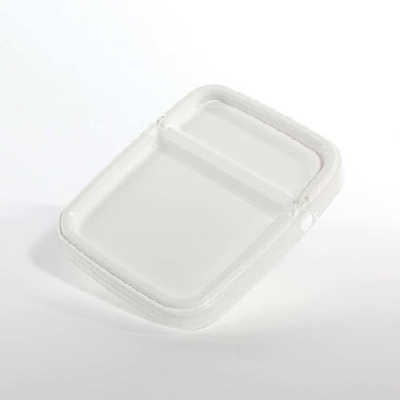 Pipeline Packaging Cover, HDPE, White, 2 gal., Shape: Rectangle 01-05-020-00202