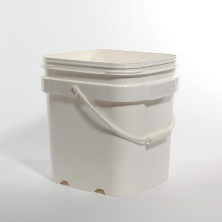 Pipeline Packaging Open Head Pail, HDPE, White, 6.5 gal. 01-05-048-00162