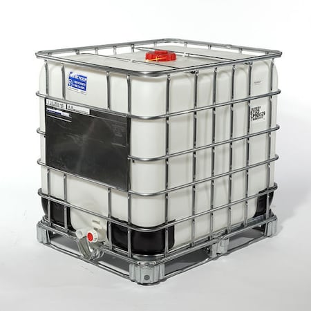 Pipeline Packaging Tote w/Red 6" Cap, Fittings, Nat, 275 gal. 06-05-080-00004