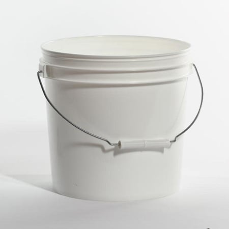 Pipeline Packaging Open Head Pail, HDPE, White, 2 gal. 01-05-048-00121