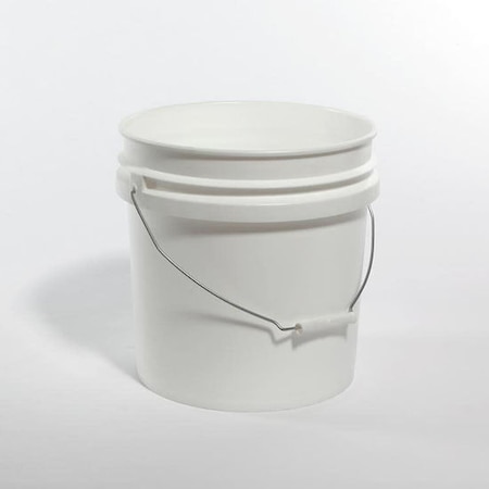 Pipeline Packaging Open Head Pail, HDPE, White, 4.25 gal. 01-05-048-00136