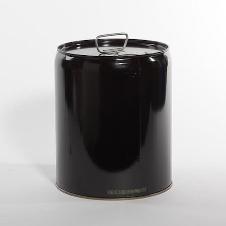 Pipeline Packaging Tight Head Pail, Steel, Black, 5 gal. 01-19-079-00283