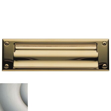 Baldwin Estate Lifetime Satin Nickel Mail Slot 0015.056