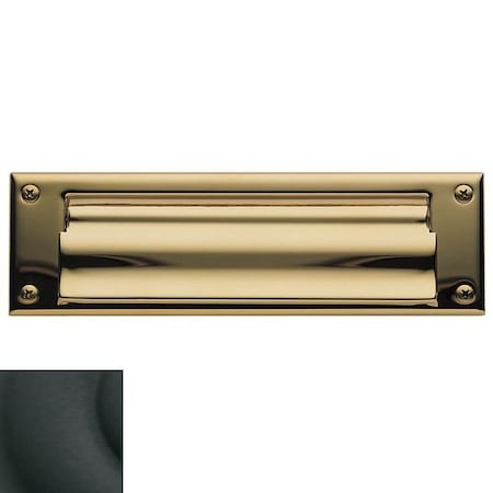 Baldwin Estate Satin Black Mail Slot 0015.190