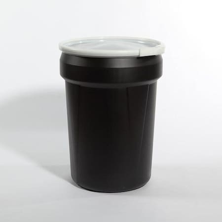 Pipeline Packaging Plastic Drum, OH Nestable, 30 gal., Black 03-14-049-00043