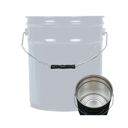 Pipeline Packaging Open Head Pail, Steel, Gray, 5 gal., Lining: Rust Inhibitor 01-19-048-00194