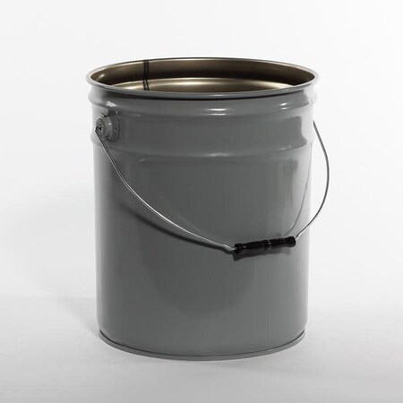 Pipeline Packaging Open Head Pail, Steel, Gray, 5 gal. 01-19-048-00209