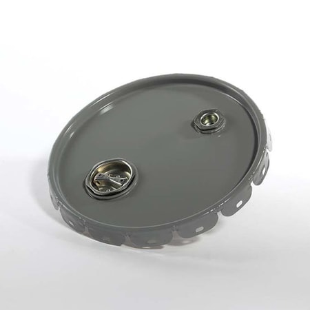 Pipeline Packaging Cover, Steel, Gray, 5 gal., Type: Lug with 2" and 3/4" Rieke 01-19-020-00313