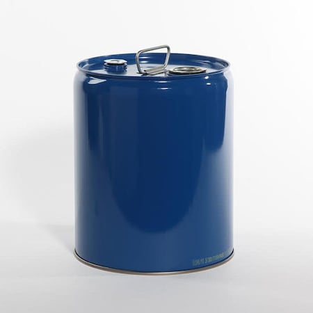 Pipeline Packaging Tight Head Pail, Steel, Blue, 5 gal., Height: 13-7/16" 01-19-079-00288